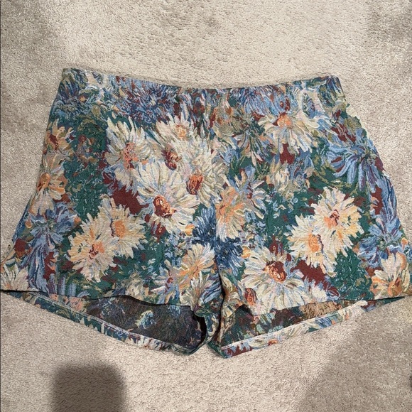 SHEIN Colorful Floral High Waist Shorts - Picture 4 of 4